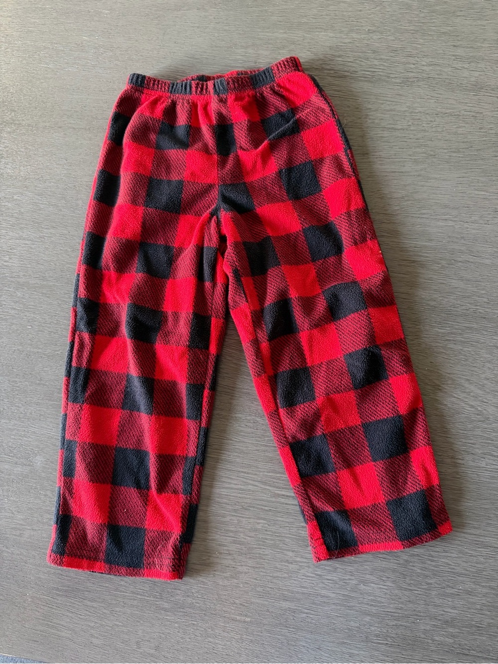 Wondershop Red and Black Buffalo Plaid Fleece Pajama Bottoms